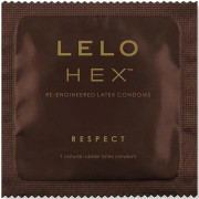 Презерватив LELO HEX Condoms Respect XL, тонкий та суперміцний, збільшений розмір