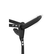Подвійний страпон з вібрацією Fetish Tentation Vibrating Strap-On with Double Dildo Black Подвійний страпон з вібрацією Fetish Tentation Vibrating Strap-On with Double Dildo Black