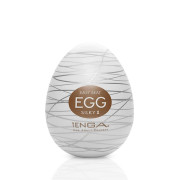 Мастурбатор-яйце Tenga Egg Silky II з рельєфом у вигляді павутини Мастурбатор-яйце Tenga Egg Silky II з рельєфом у вигляді павутини