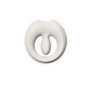 Ерекційне смарт-віброкільце Zalo Apis Ivory White, до 4 годин роботи, зарядний кейс