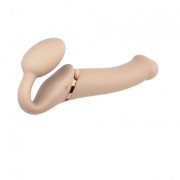 Безремінний страпон з вібрацією Strap-On-Me Vibrating Flesh L, діаметр 4,2 см, пульт ДК, регульований Безремінний страпон з вібрацією Strap-On-Me Vibrating Flesh L, діаметр 4,2 см, пульт ДК, регульований