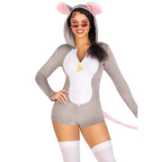 Комбінезон-костюм миші Leg Avenue Comfy Mouse S, з капюшоном