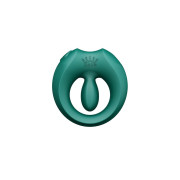 Ерекційне смарт-віброкільце Zalo Apis Turquoise Green, до 4 годин роботи, зарядний кейс