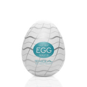 Мастурбатор-яйце Tenga Egg Wavy II з подвійним хвилястим рельєфом Мастурбатор-яйце Tenga Egg Wavy II з подвійним хвилястим рельєфом
