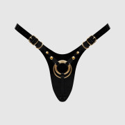 Трусики для страпона Strap-On-Me Leatherette Harness Fabulous - One Size - Black Glossy Трусики для страпона Strap-On-Me Leatherette Harness Fabulous - One Size - Black Glossy