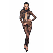 Сітчастий бодістокінг Noir Handmade F237 Long tulle overall, XL