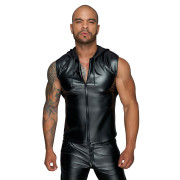 Чоловіча безрукавка з капюшоном Noir Handmade H062 Hooded Shirt, M, мокрий ефект