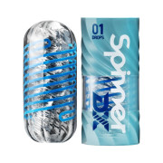 Мастурбатор Tenga Spinner DX 01 Drops, з пружною стимулювальною спіраллю всередині, ніжний вплив