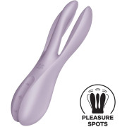 Кліторальний вібратор Satisfyer Threesome 2 Violet, 3 гнучкі пальчики, 3 мотори