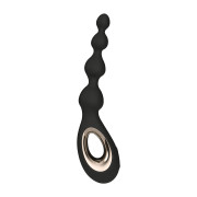 Анальне намисто з вібрацією LELO Soraya Beads Black, різний діаметр намистин, 8 режимів