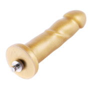 Золотий фалоімітатор Hismith 6.8″ Golden Silicone Dildo, система KlicLok Золотий фалоімітатор Hismith 6.8″ Golden Silicone Dildo, система KlicLok
