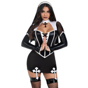 Костюм черниці Leg Avenue Holy Hottie Dress S