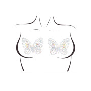 Пестис-метелики з кристалів Leg Avenue Chrysallis nipple sticker, наліпки, світяться у темряві