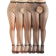 Комплект колготок JSY WW7040-open Black One Size (4 шт)