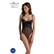 Боді Passion KERRIA BODY black, XXL/XXXL, з високими вирізами та верхом балконет