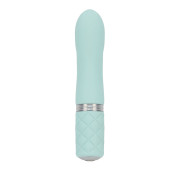 Розкішний вібратор PILLOW TALK - Flirty Teal з кристалом Swarovski, гнучка головка