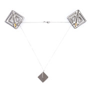 Затискачі для сосків з легкою підвіскою LOCKINK Adjustable Nipple Clamps with Light Pendant, сріблясті