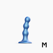 Насадка для страпона Strap-On-Me Dildo Plug Balls Blue Metallic M Насадка для страпона Strap-On-Me Dildo Plug Balls Blue Metallic M