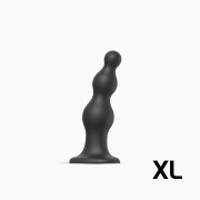 Насадка для страпона Strap-On-Me Dildo Plug Beads Black XL Насадка для страпона Strap-On-Me Dildo Plug Beads Black XL
