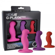 Набір вібромасажерів простати Nexus G-Play Trio Plus, макс діаметр 2,3-3,0-3,5 см, для новачків Набір вібромасажерів простати Nexus G-Play Trio Plus, макс діаметр 2,3-3,0-3,5 см, для новачків