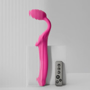 Безремінний страпон з вібрацією Strap-On-Me Vibrating Fuchsia L, діаметр 3,7см, пульт ДК, регульований Безремінний страпон з вібрацією Strap-On-Me Vibrating Fuchsia L, діаметр 3,7см, пульт ДК, регульований