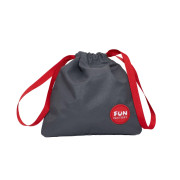 Сумка для секс-іграшок Fun Factory TOYBAG, S, сіра, кисет, 14x14 см Сумка для секс-іграшок Fun Factory TOYBAG, S, сіра, кисет, 14x14 см