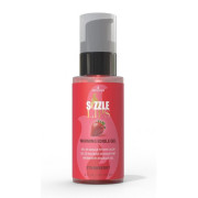 Зігрівальний масажний гель Sensuva Sizzle Lips Strawberry (59 мл), без цукру, їстівний