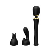 Вібромасажер з насадками Zalo — Kyro Wand Obsidian Black Вібромасажер з насадками Zalo — Kyro Wand Obsidian Black