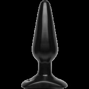 Анальна пробка Doc Johnson Smooth Classic Medium - Black, макс. діаметр 3,8 см