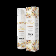 Масажна олія EXSENS Hot Vanilla 50мл розігріває, без цукру, без парабенів, їстівна