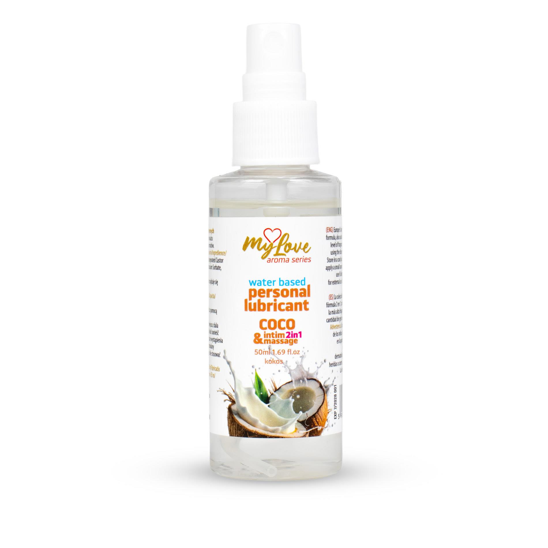 2в1 лубрикант та масажний гель - MyLove Aroma Series Intim&Massage Coco, 50 мл