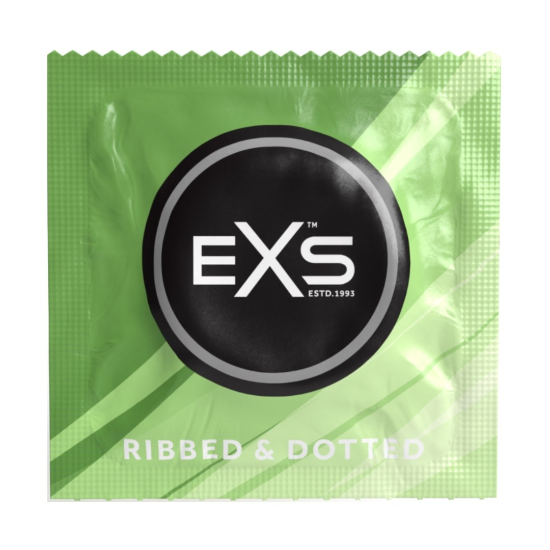 Презерватив - EXS Ribbed And Dotted (ребристо-точкова поверхня)