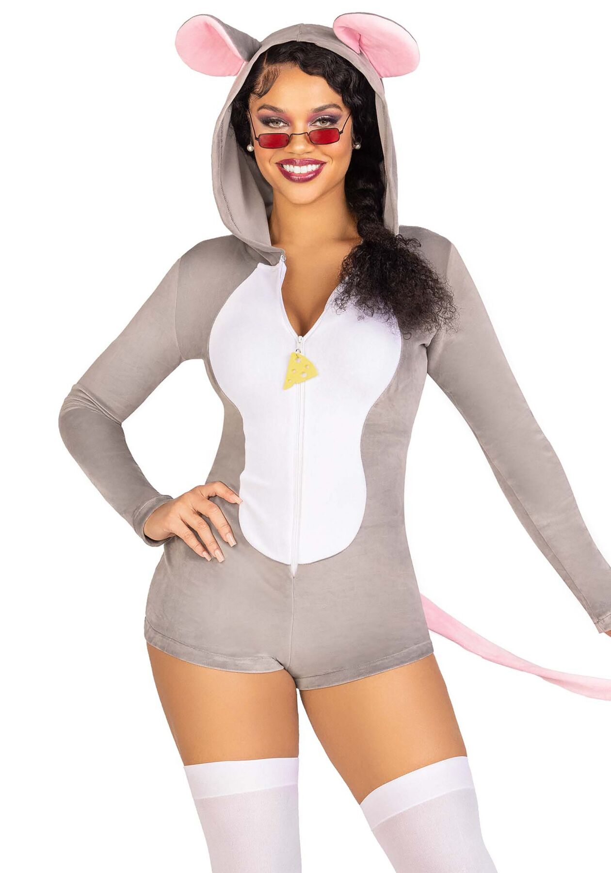 Комбінезон-костюм миші Leg Avenue Comfy Mouse M, з капюшоном
