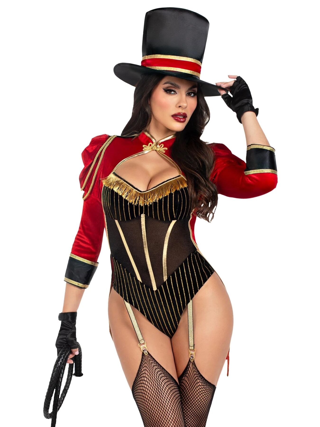 Костюм циркачки Leg Avenue Ravishing Ringmaster Bodysuit S