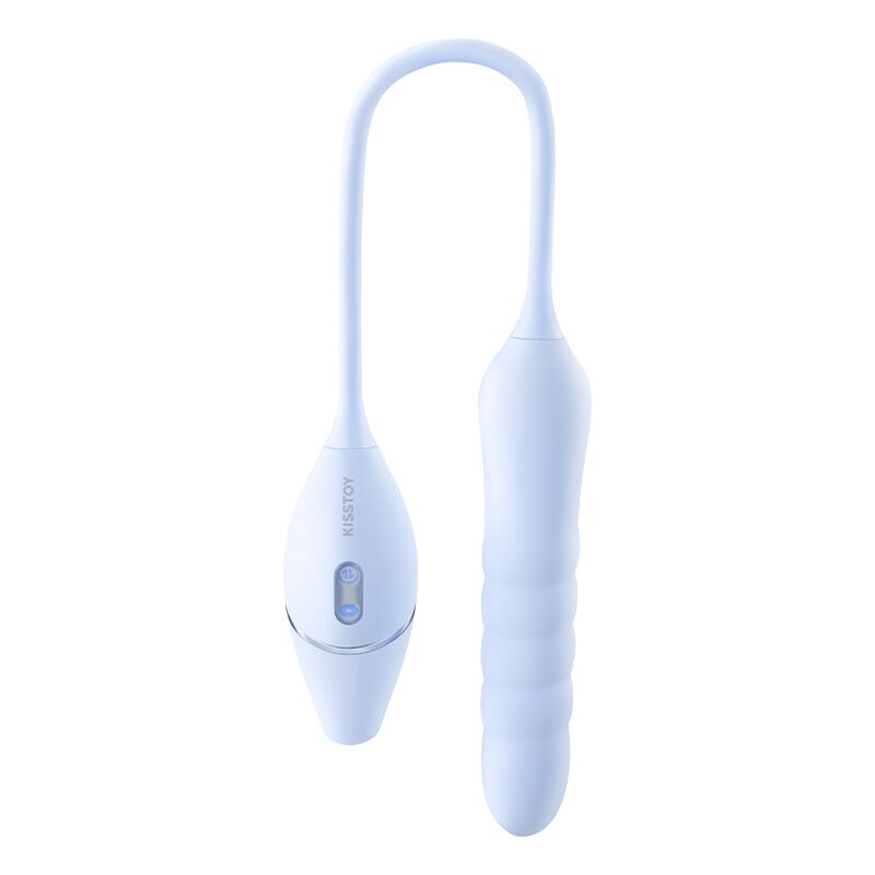 Пульсатор з вакуумним стимулятором KISSTOY Cathy III Light Blue, 5 режимів вакууму, 10 режимів пульсації