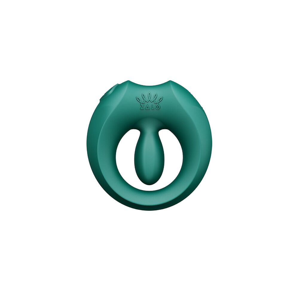 Ерекційне смарт-віброкільце Zalo Apis Turquoise Green, до 4 годин роботи, зарядний кейс