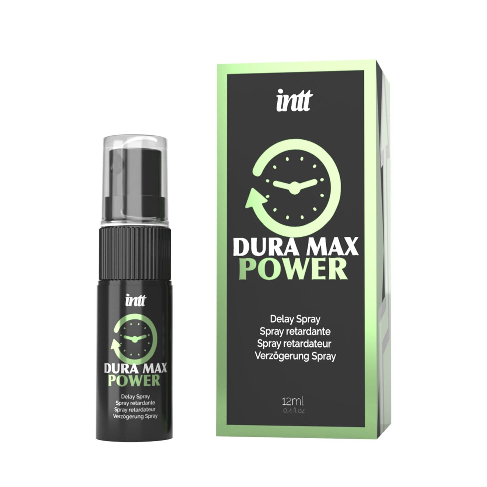 Пролонгатор-спрей Intt Dura Max Power (12 мл) з охолоджувальним ефектом, без лідокаїну, з пантенолом