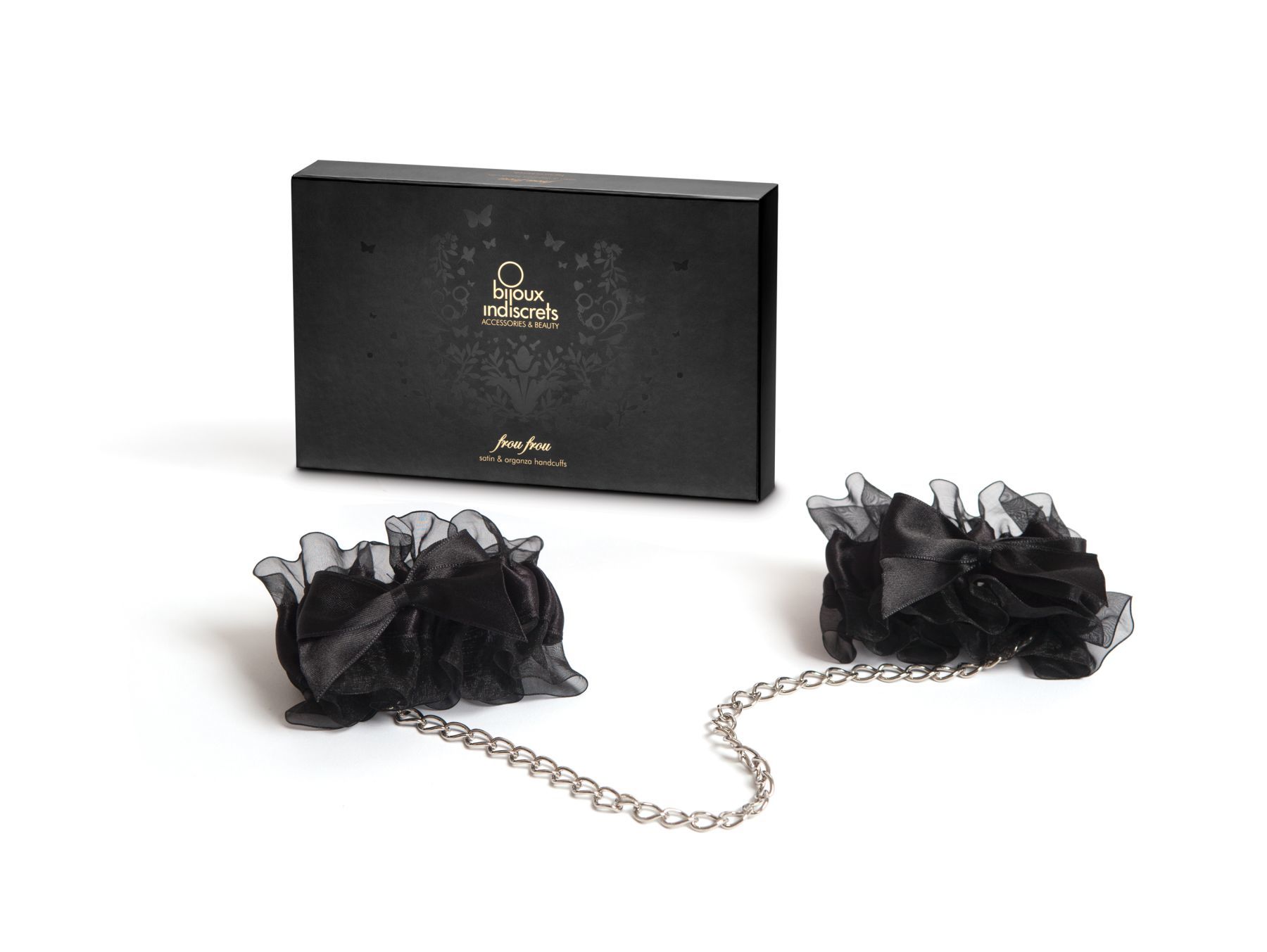Наручники Bijoux Indiscrets - Frou Frou Organza handcuffs, атлас і органза, подарункове паковання