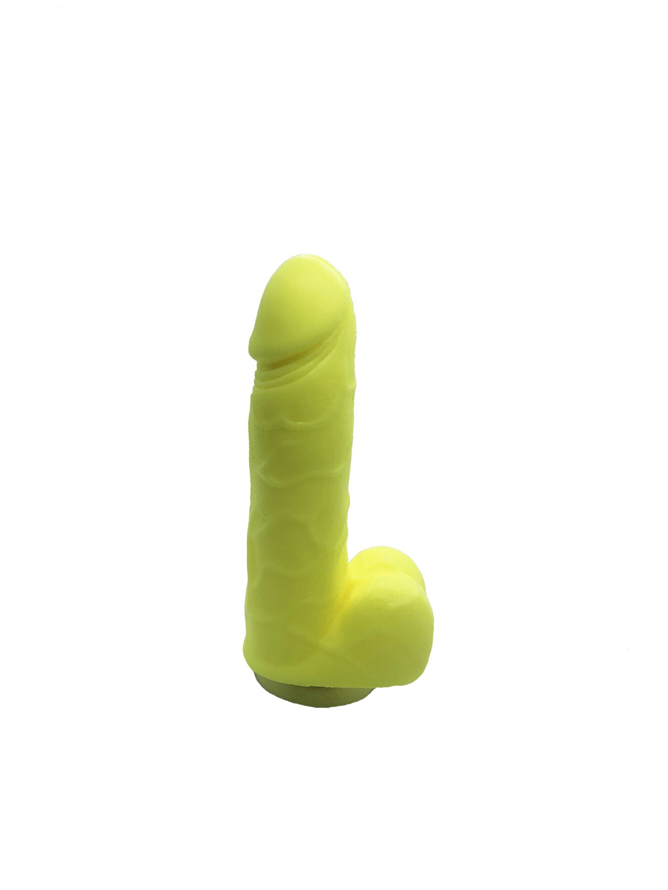 Мило у формі пеніса Чистий Кайф Yellow size S, крафтове мило-член, натуральне