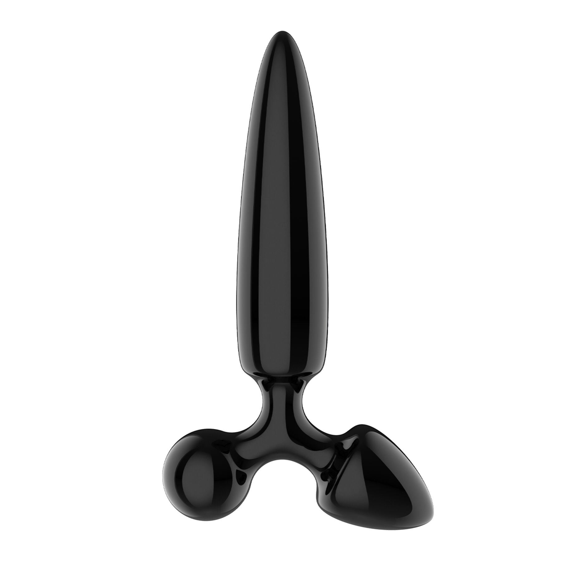 Тристоронній скляний дилдо Satisfyer Triple Crystal 1 Black