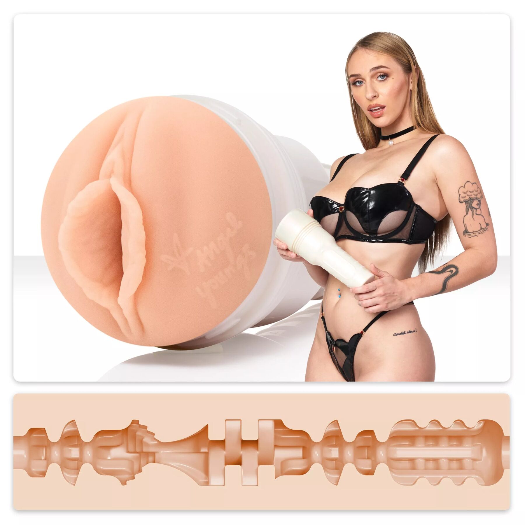 Мастурбатор Fleshlight Girls: Angel Youngs - Sweetness, зі зліпка вагіни, дуже ніжний
