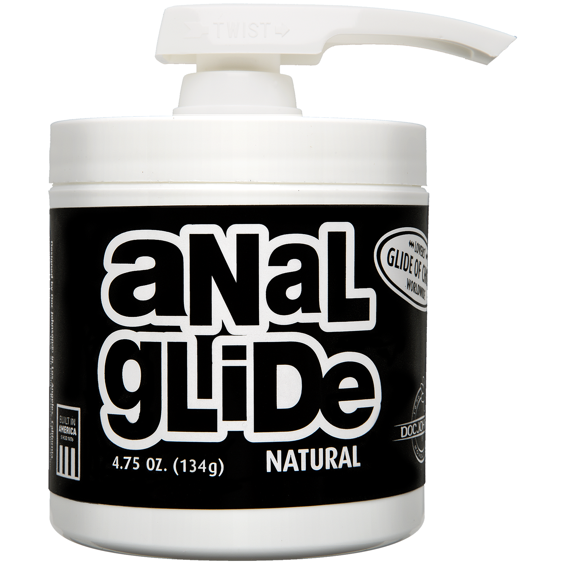 Анальна змазка на олійній основі Doc Johnson Anal Glide Natural (127 г) тривале ковзання