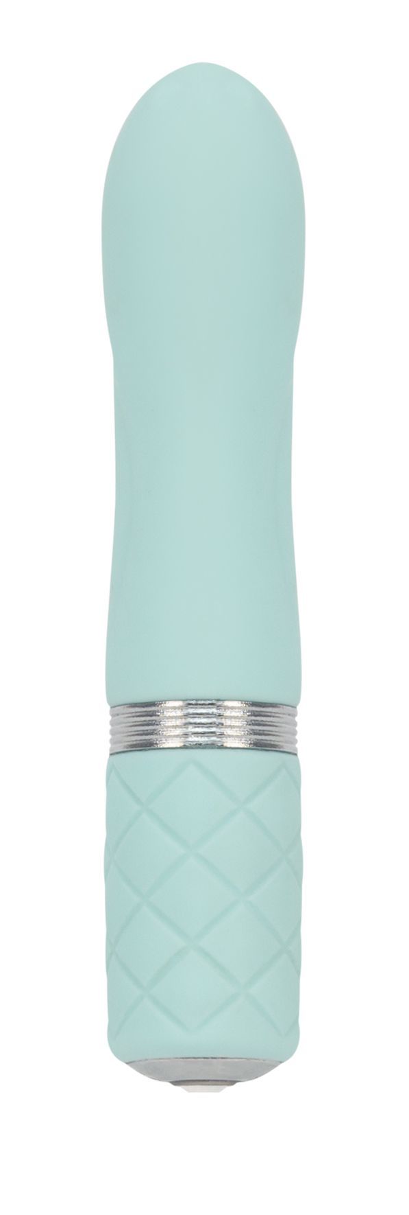 Розкішний вібратор PILLOW TALK - Flirty Teal з кристалом Swarovski, гнучка головка