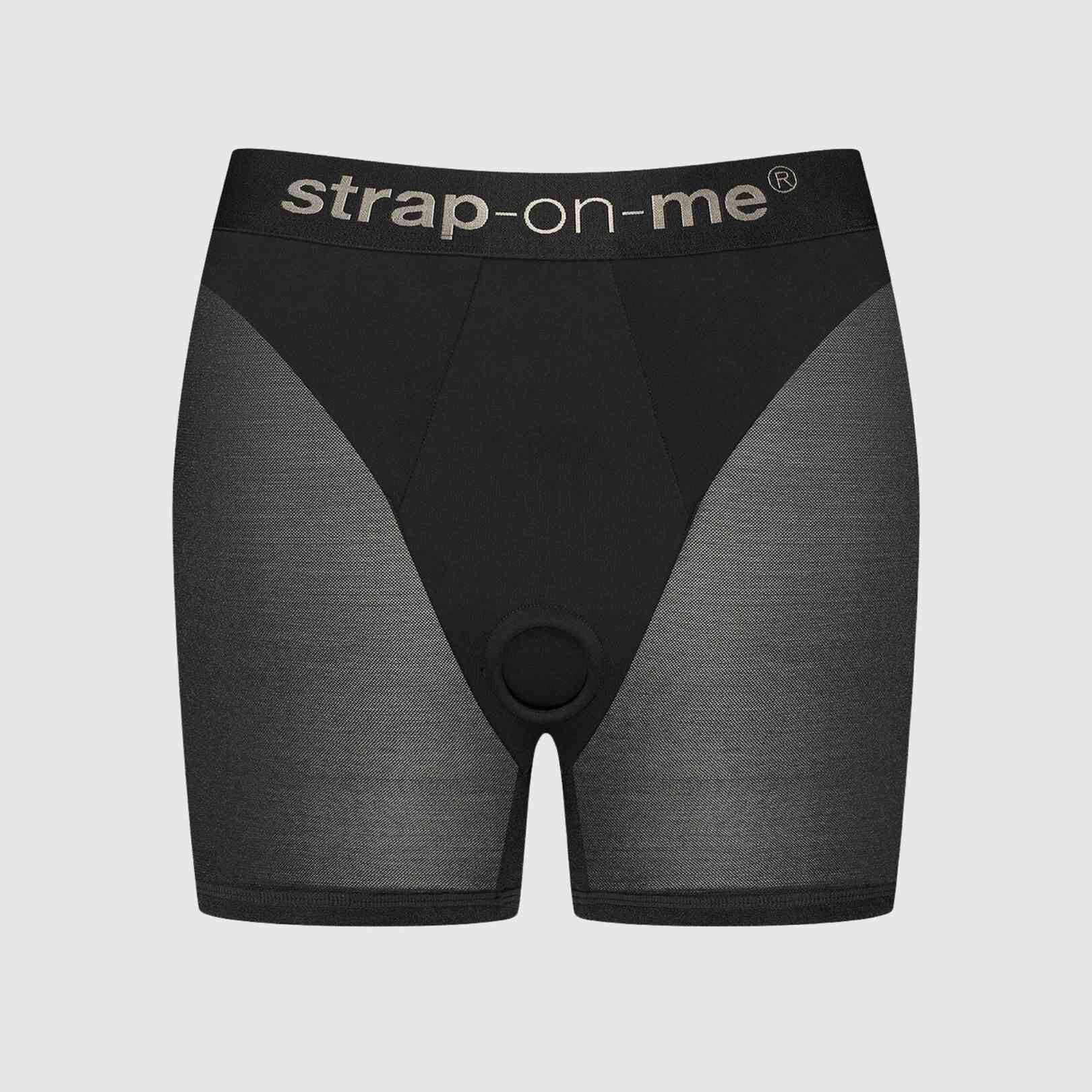 Шорти з фіксацією ділдо Strap-On-Me Harness Lingerie Halo - XL - Black
