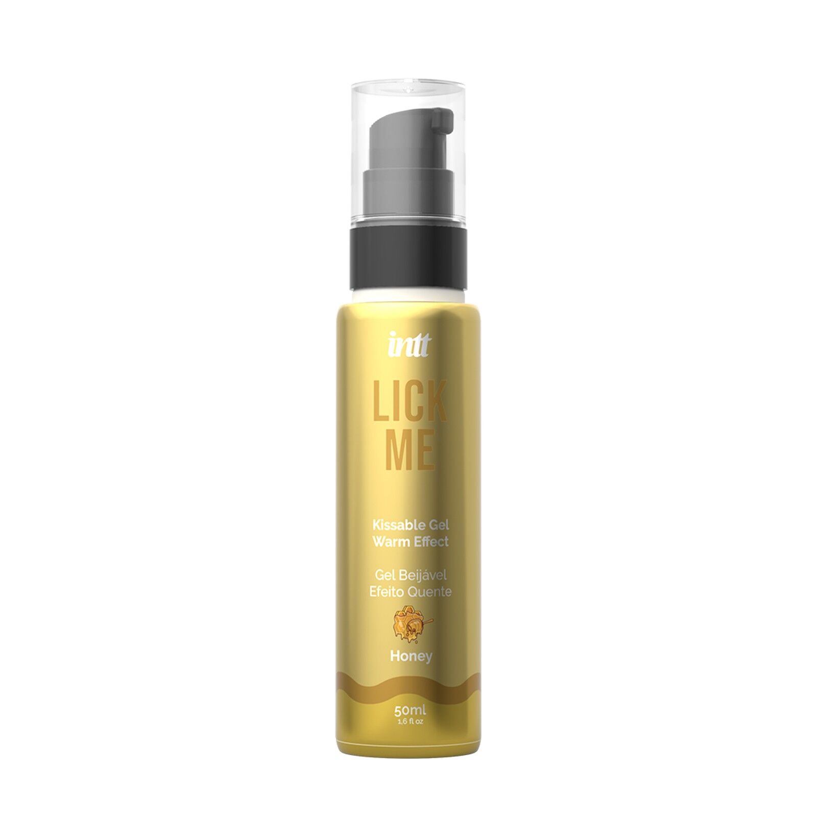 Гель для оральних пестощів із зігрівальним ефектом INTT Lick Me Kissable Gel Honey 50 мл, без цукру